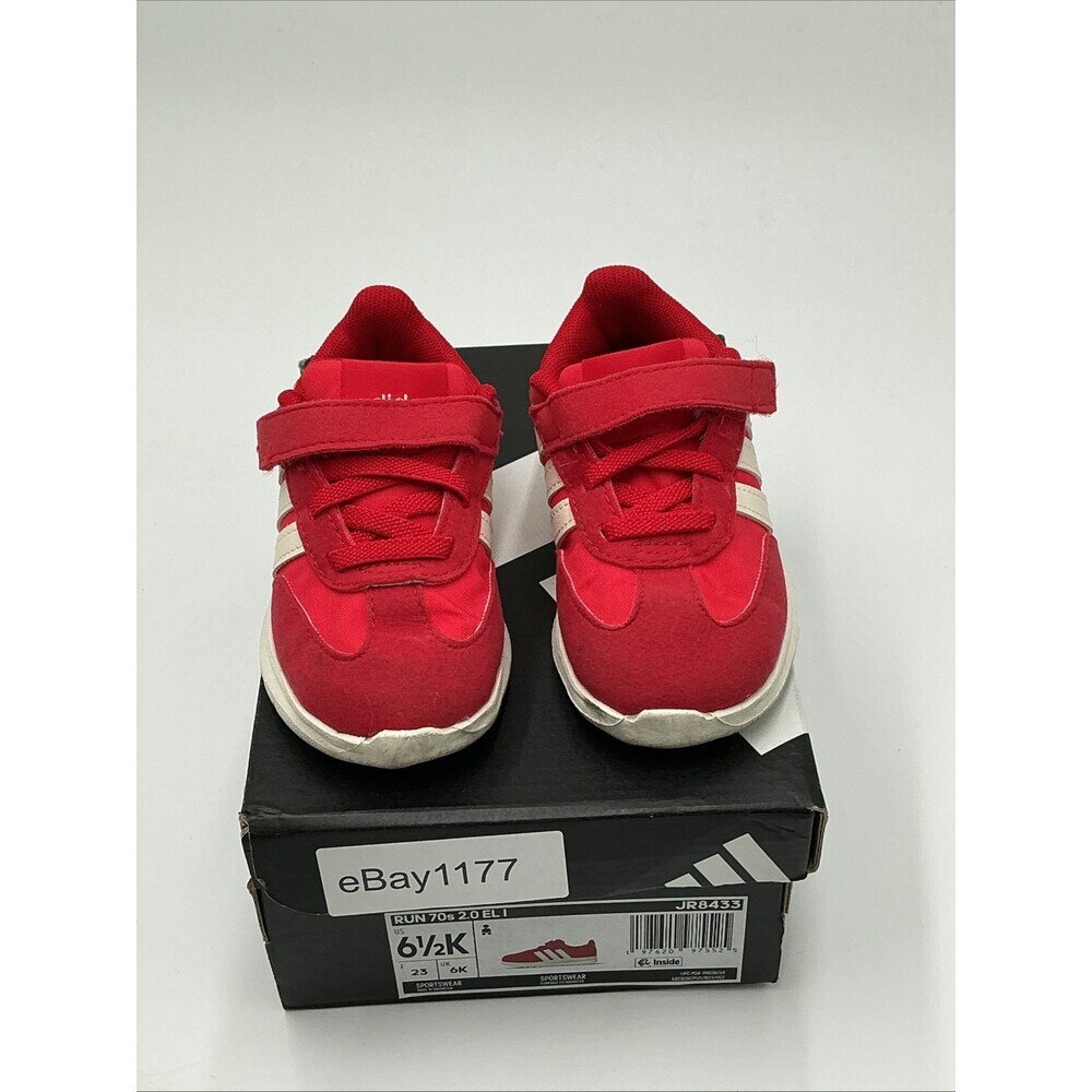 Adidas Run 70s 2.0 JR8433 Sneakers Kids US 6.5M Red Sportswear Shoes Ebay1177 - Picture 2 of 5